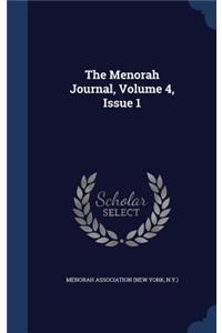 Menorah Journal, Volume 4, Issue 1