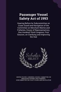 Passenger Vessel Safety Act of 1993