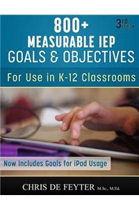 800+ Measurable IEP Goals and Objectives