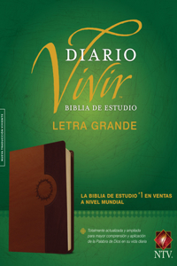 Biblia de Estudio del Diario Vivir Ntv, Letra Grande, Tutone