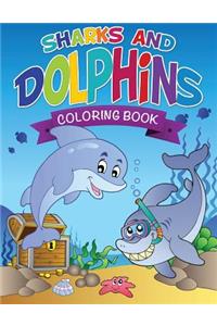 Sharks and Dolphins Coloring Book