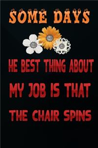 Some days, the best thing about my job is that the chair spins.