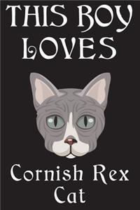 This Boy Loves Cornish Rex Cat Notebook