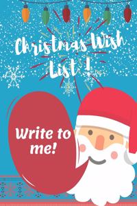Christmas Wish List - Dear Santa - Letter to Santa