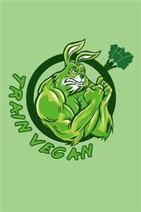 Trainiere Vegan Notizbuch