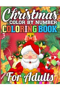 Christmas Color By Number Coloring Book for adults
