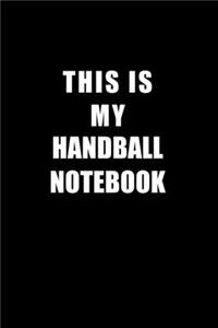 Notebook For Handball Lovers