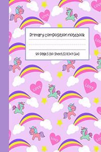 Primary composition notebook 120 pages (60 sheets) 8.5x11 (A4)