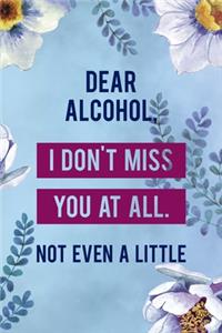 Dear Alcohol, I Don't Miss You At All. Not Even A Little