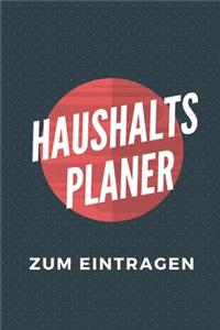 Haushalts Planer Zum Eintragen