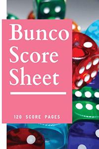 Bunco Score Sheet
