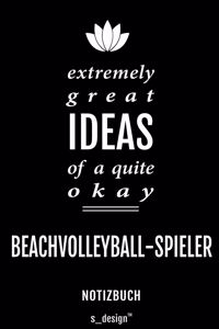Notizbuch für Beachvolleyball