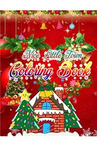 Nice Little Town Coloring Book