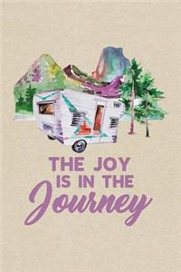 Journey Purple Caravan Trailer Camping & Hiking Journal, Blank Sketch Paper