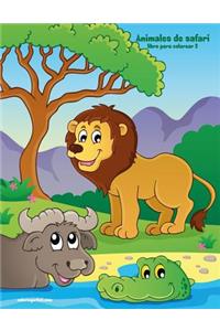 Animales de safari libro para colorear 2
