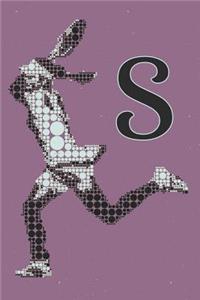 S Monogram Initial Tennis Journal