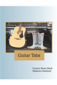 Guitar Tabs Country Music Blank Tablature Notebook
