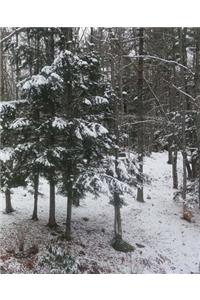 Winter School Composition Book Pretty Snowstorm 130 Pages