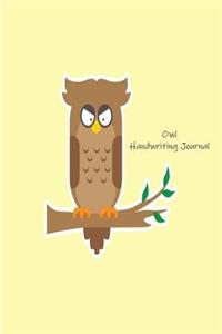Owl Handwriting Journal