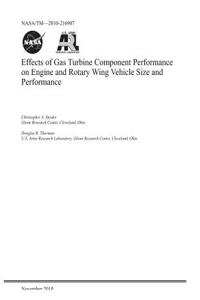 Effects of Gas Turbine Component Performance on Engine and Rotary Wing Vehicle Size and Performance