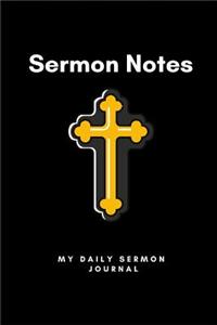 Sermon Notes, My Daily Sermon Journal