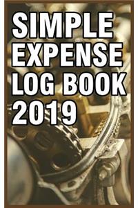 Simple Expense Log Book 2019