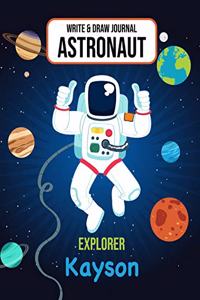 Write & Draw Astronaut Explorer Kayson