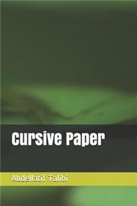 Cursive Paper
