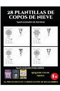 Manualidades de Navidad (28 plantillas de copos de nieve 2
