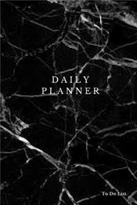 Daily Planner to Do List - Marble Cover: (6x9) Daily Planner, 90 Pages, Smooth Matte Cover