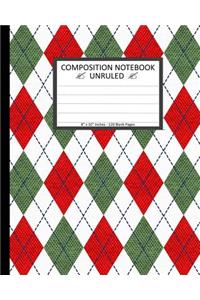Unruled Composition Notebook 8