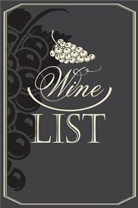 Wine List