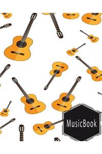 Musicbook: Blank Music Sheet / Music Manuscript Paper / Staff Paper / Musicians Notebook/ 12 Staves Per Page / 150 Pages / 8 X 10