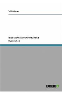 Stalinnote vom 10.03.1952