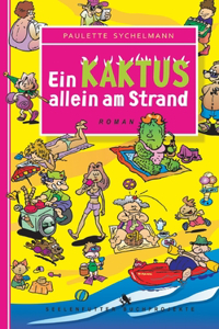 Ein Kaktus allein am Strand