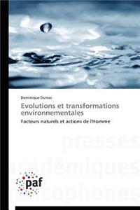 Evolutions Et Transformations Environnementales