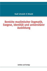 Bereiche muslimischer Dogmatik, Exegese, Identität und universitärer Ausbildung