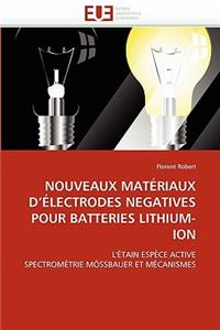 Nouveaux matériaux d''électrodes negatives pour batteries lithium-ion