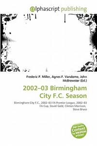 2002-03 Birmingham City F.C. Season