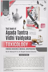 TEXT BOOK OF AGADA TANTRA & VIDHI VAIDYAKA ( TOXICOLOGY)