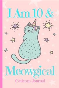 Caticorn Journal I Am 10 & Meowgical