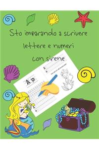 Sto imparando a scrivere lettere e numeri con sirene