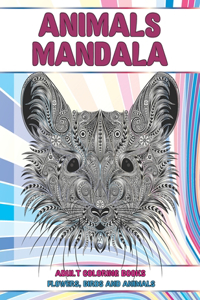 Adult Coloring Books Flowers, Birds and Animals Mandala