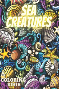 Sea Creatures Coloring Book