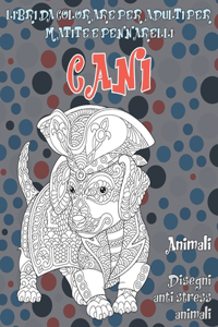 Libri da colorare per adulti per matite e pennarelli - Disegni Anti stress Animali - Animali - Cani