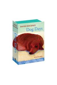 David Hockney Dog Days: Notecards