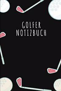 Golfer Notizbuch: A5 Notizbuch Gepunktet 120 Seiten - Golf Notizblock - Tagebuch - Terminplaner - Schreibheft für Notizen 6x9