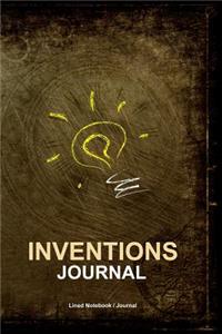 Inventions journal: Ideas writing notebook for inventors 120 pages 6x9