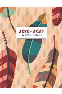 2019-2020 12 Month Planner