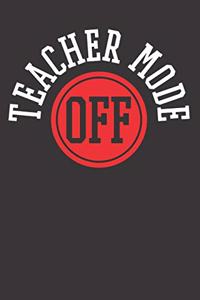 Teacher Vacation Notebook Journal